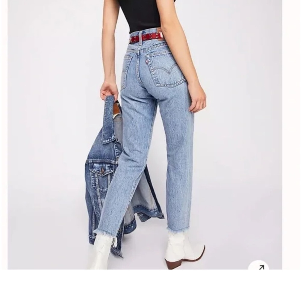 Levi’s Wedgie Icon Fit Raw Hem Jeans, color “Shut Up”, size 30